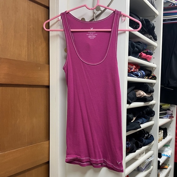 American Eagle Outfitters Tops - Women's “the Boyfriend Tank” in Pink